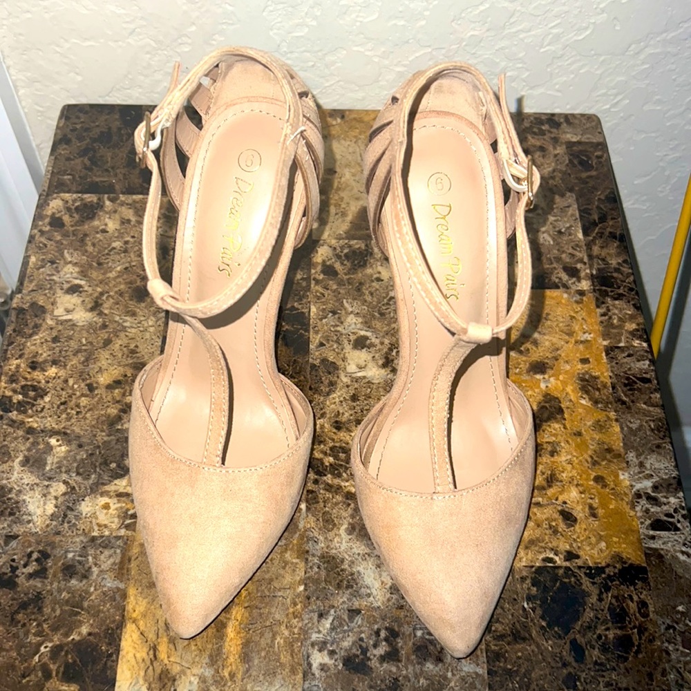 Tan Suede Heels